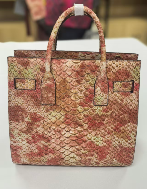 3D Fish Leather/5. 3D Croco & Pearl Fish Skin