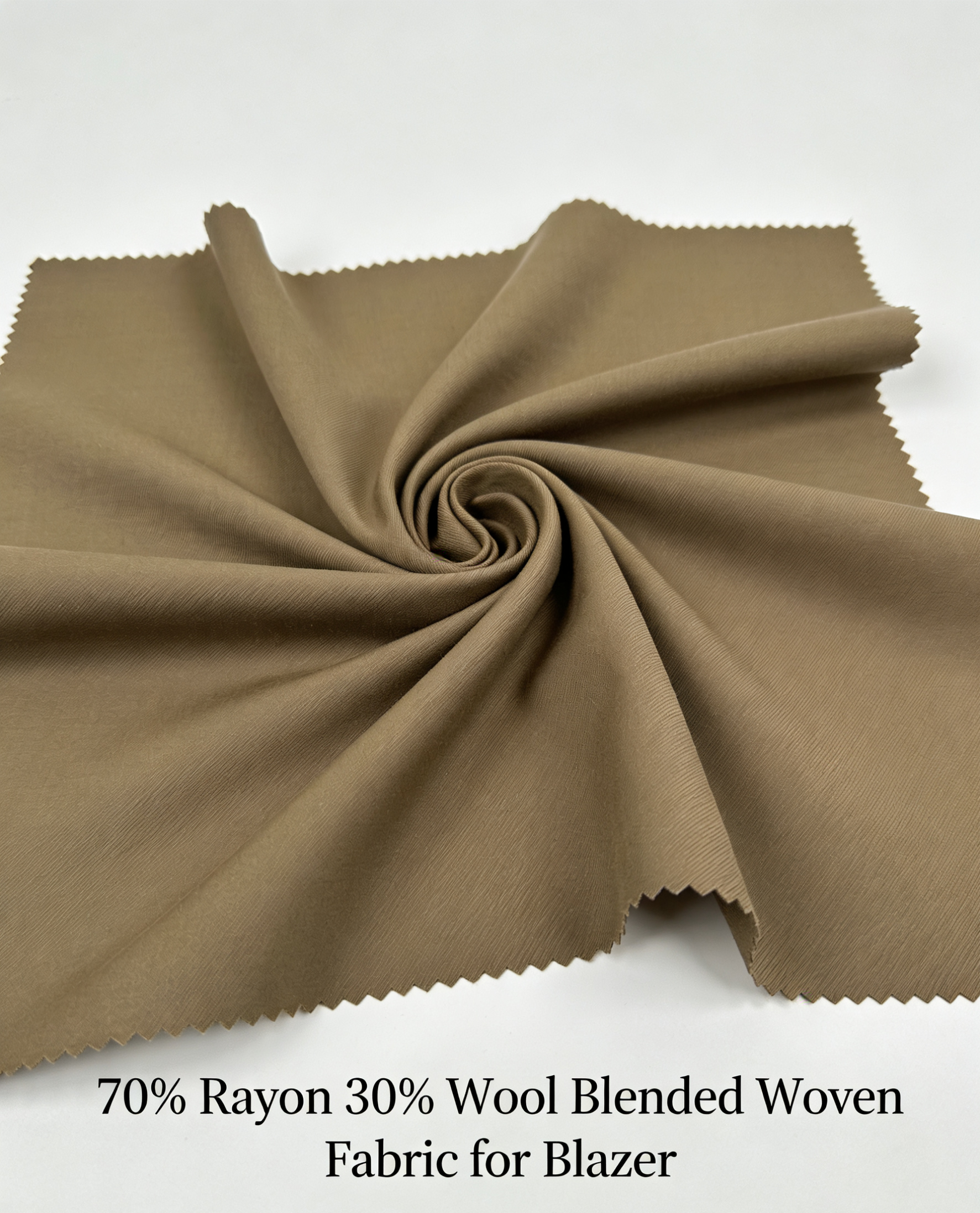 70/30 Rayon Wool Blended Woven Dyed Fabric 200-330GSM for Blazer & Formal Suits