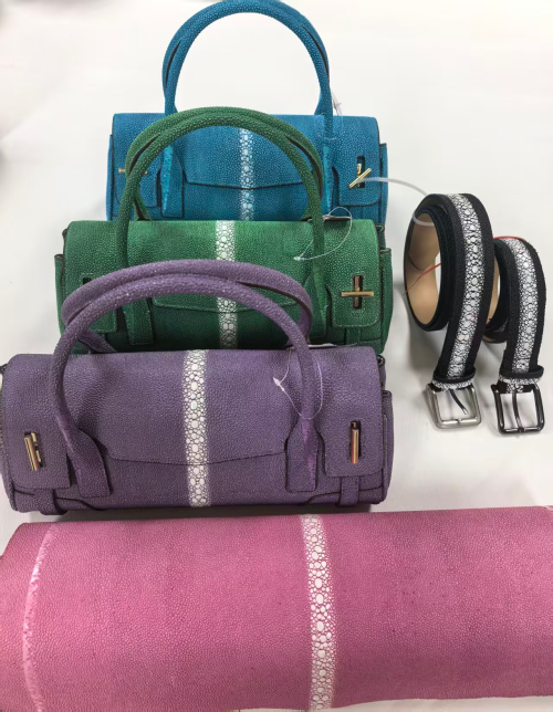 3D Fish Leather/5. 3D Croco & Pearl Fish Skin